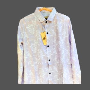 হালকা গোলাপি প্রিন্টেড শার্ট – স্টাইলিশ ও আরামদায়ক লুক