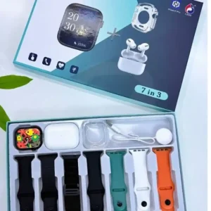 S2000 Pro Max স্মার্ট ওয়াচ – ৭-ইন-৩ এডিশন প্রোটেকশন কেস ও TWS ইয়ারবাডসহ