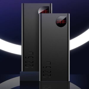 Baseus Power Bank Adaman 22.5w 20000Mah PPAD000101 Metal Digital Display Quick Charge Power Bank