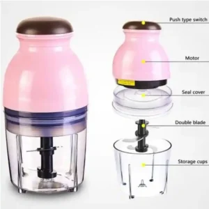 Powerful Speed Electric Capsule Cutter & Blander food Processor Pink