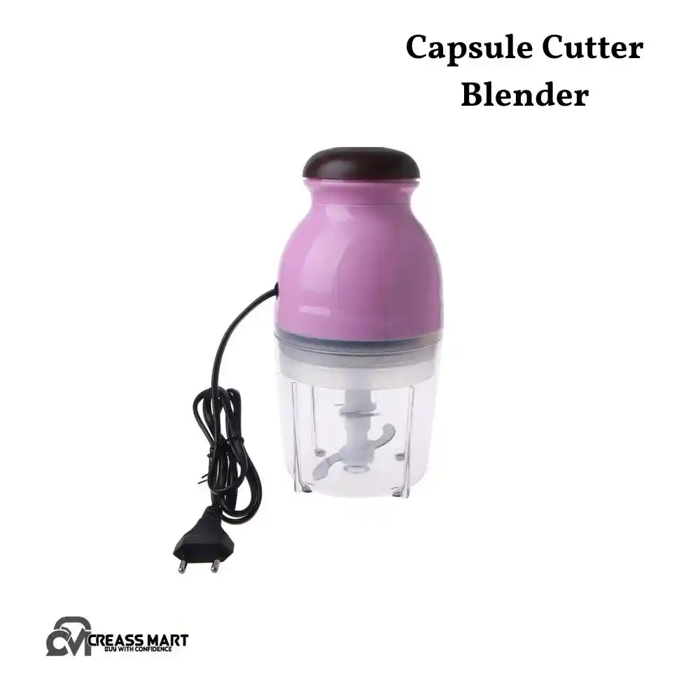 Powerful Speed Electric Capsule Cutter & Blander food Processor Pink - Image 2