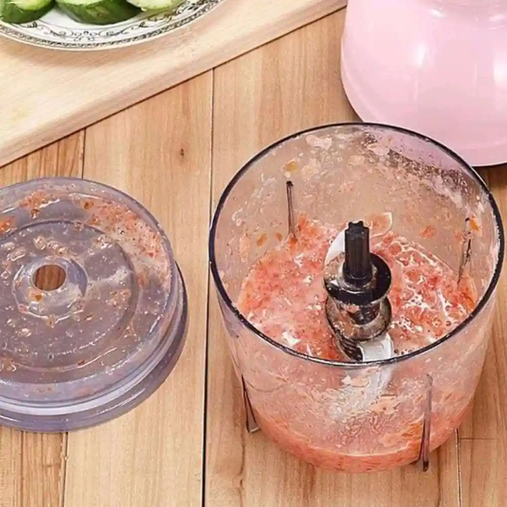 Powerful Speed Electric Capsule Cutter & Blander food Processor Pink - Image 4
