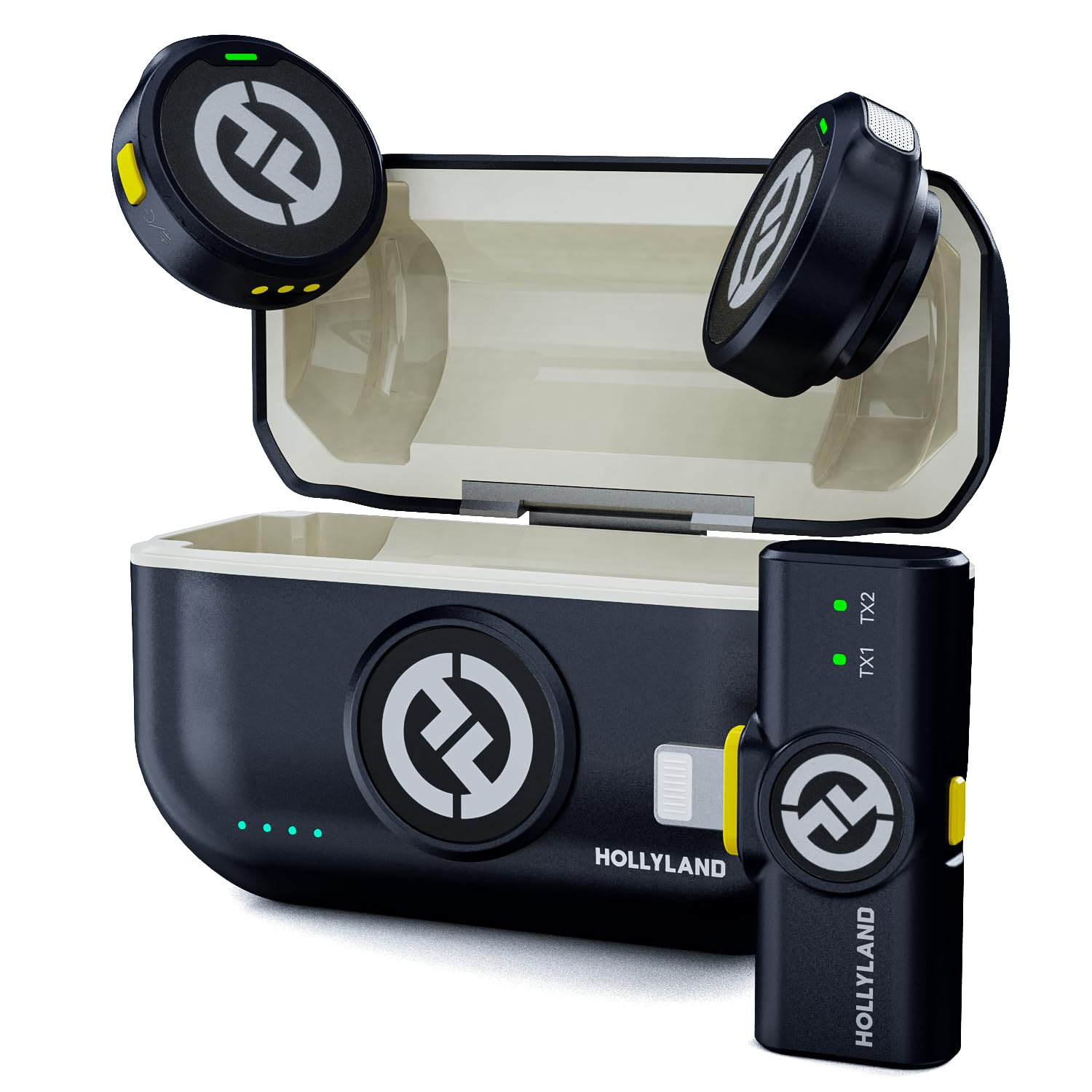 Hollyland LARK M2 Wireless Dual Microphone System Type-C with Charging Case for Smartphone - Image 5