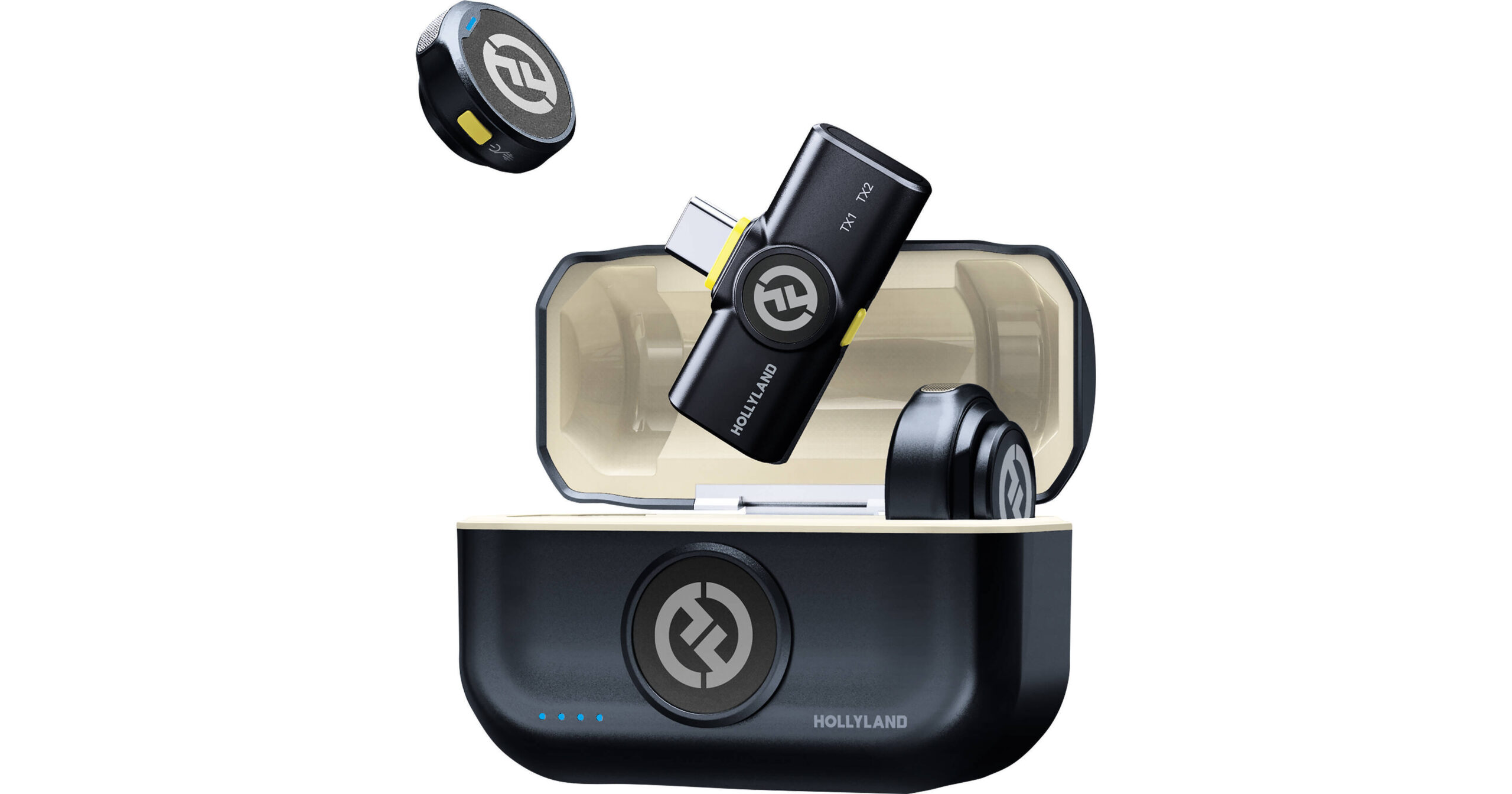 Hollyland LARK M2 Wireless Dual Microphone System Type-C with Charging Case for Smartphone - Image 2