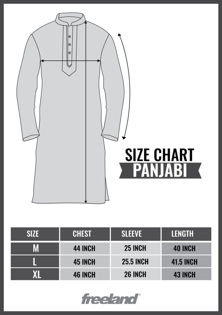 Men’s Cotton Screen Print Panjabi - Image 3